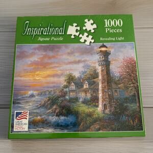 Great American Puzzle Factory 1000 Pcs NEW Inspirational Nicky Boehme Lighthouse